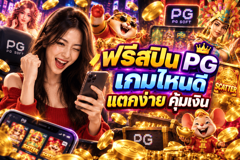 ฟรีสปิน PG เกมไหนดี แตกง่าย คุ้มเงิน