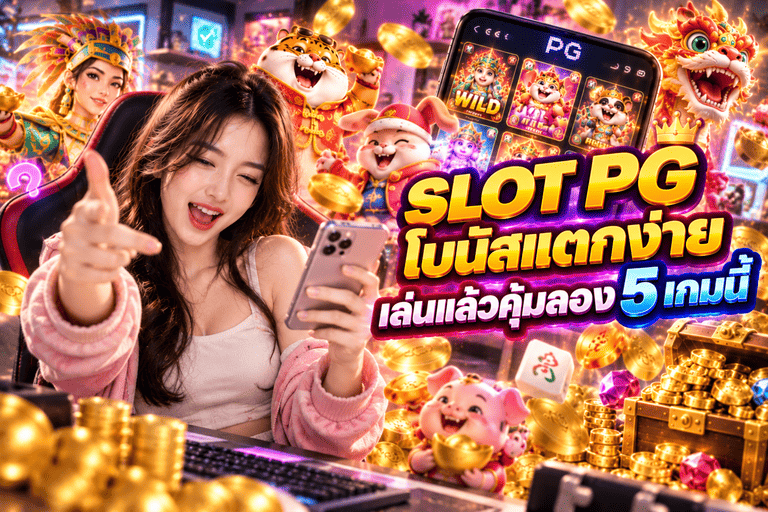 SLOT PG โบนัสแตกง่าย เล่นแล้วคุ้มลอง 5 เกมนี้