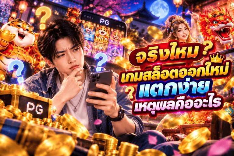 จริงไหม เกมสล็อตออกใหม่แตกง่าย เหตุผลคืออะไร